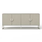 Braxton Ripple Slatted Sideboard | 180cm | Putty gallery detail image