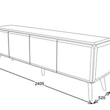 Casa Hardwood Sideboard Buffet | Natural | 2400mm gallery detail image