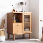 Oslo Natural Solid Oak Small Sideboard gallery detail image