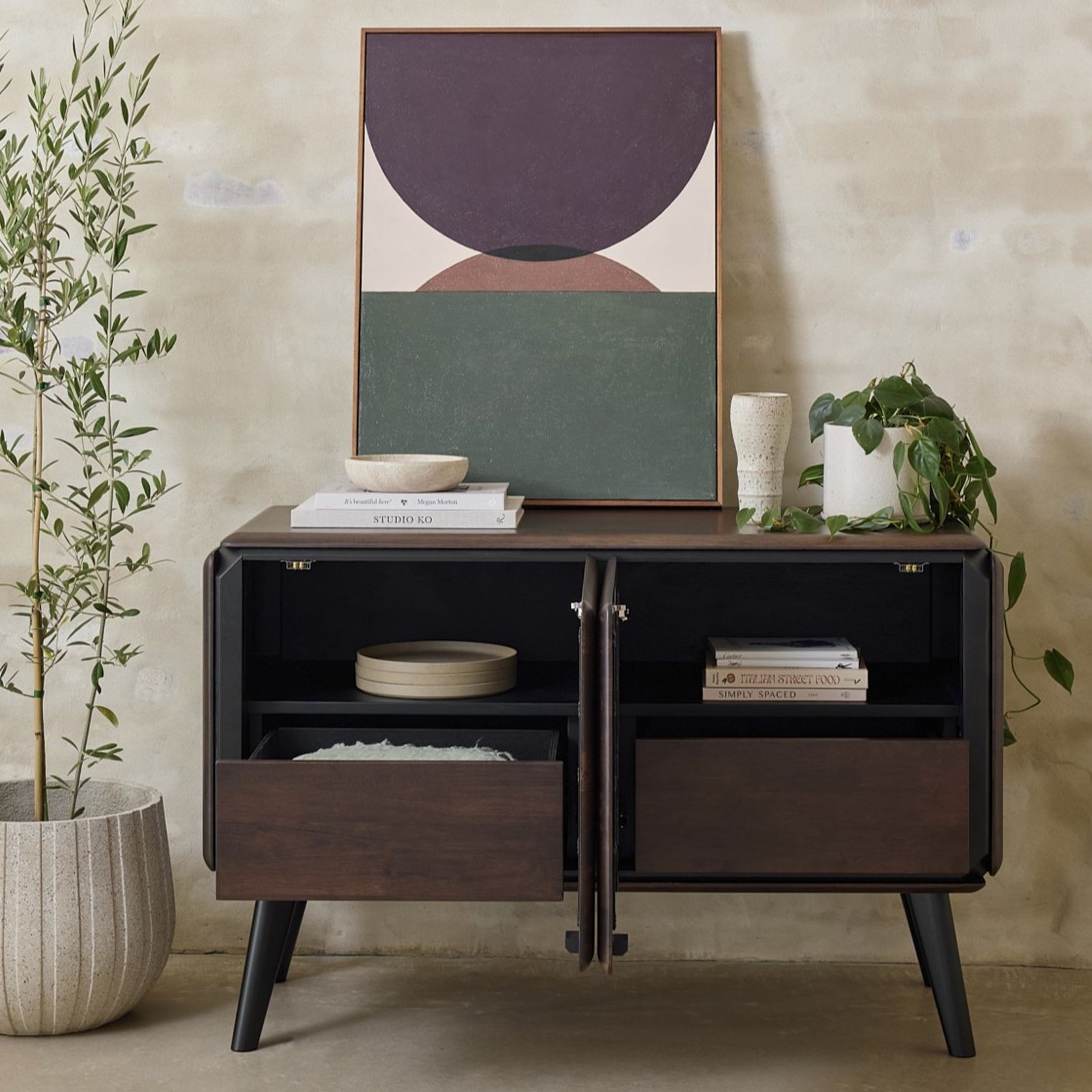 Casa Hardwood Sideboard Buffet | Arabica Walnut | 1800 gallery detail image