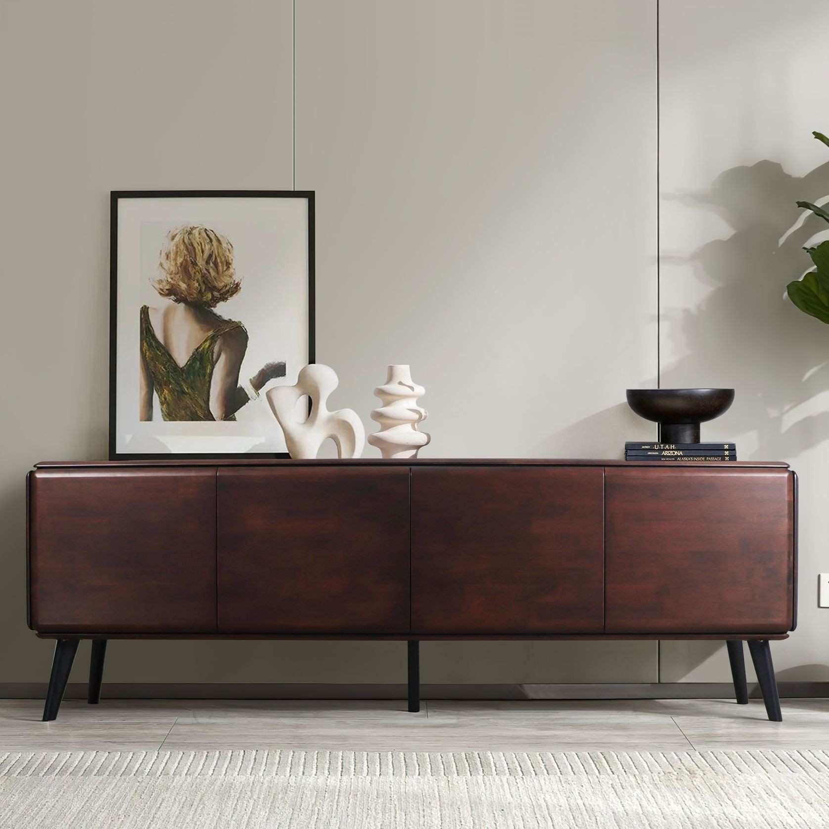 Casa Hardwood Sideboard Buffet | Arabica Walnut | 2400m gallery detail image