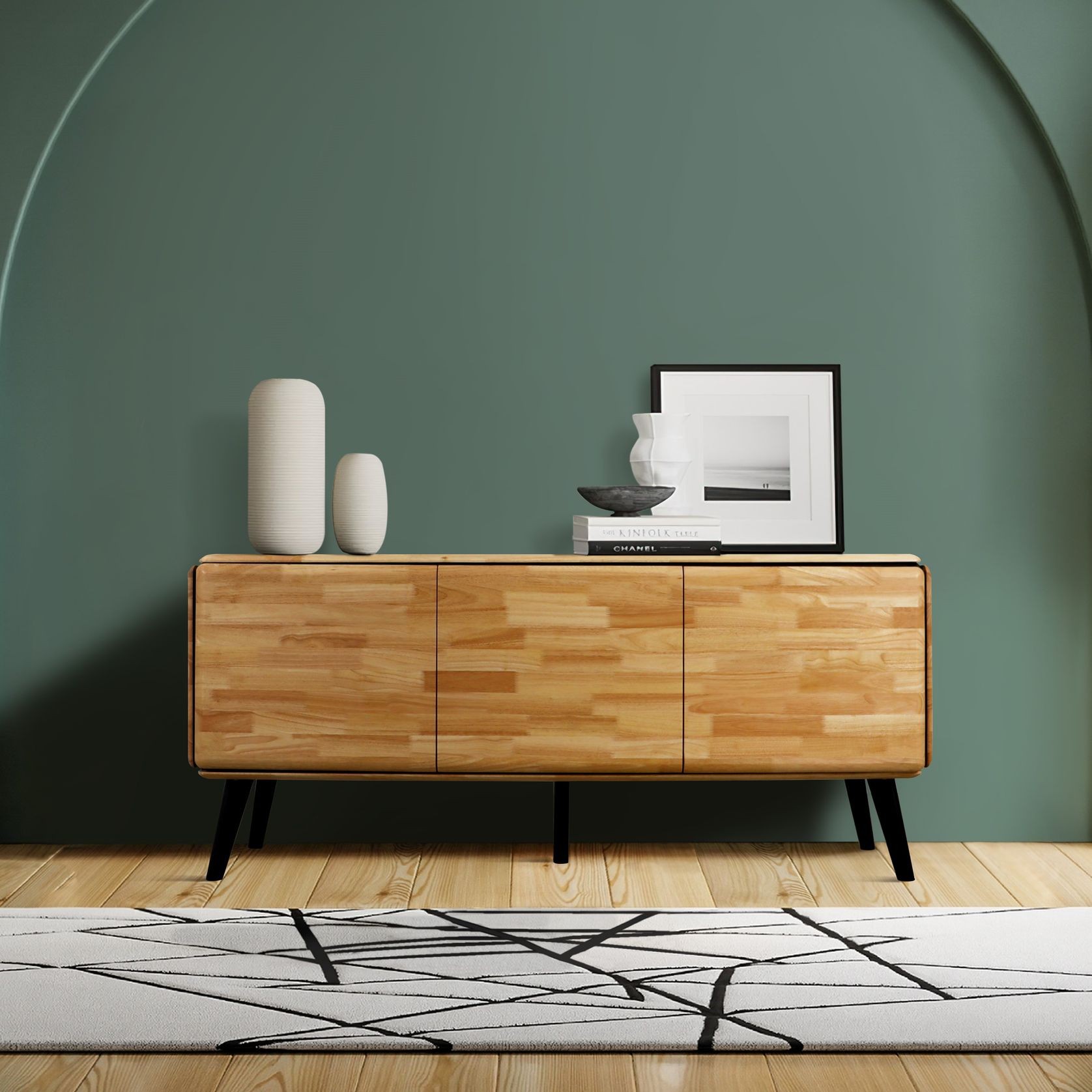 Casa Hardwood Sideboard Buffet | Natural | 1225mm gallery detail image