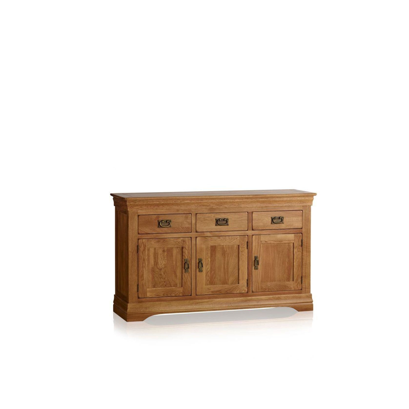 French Rustic Solid Oak Large Sideboard gallery detail image