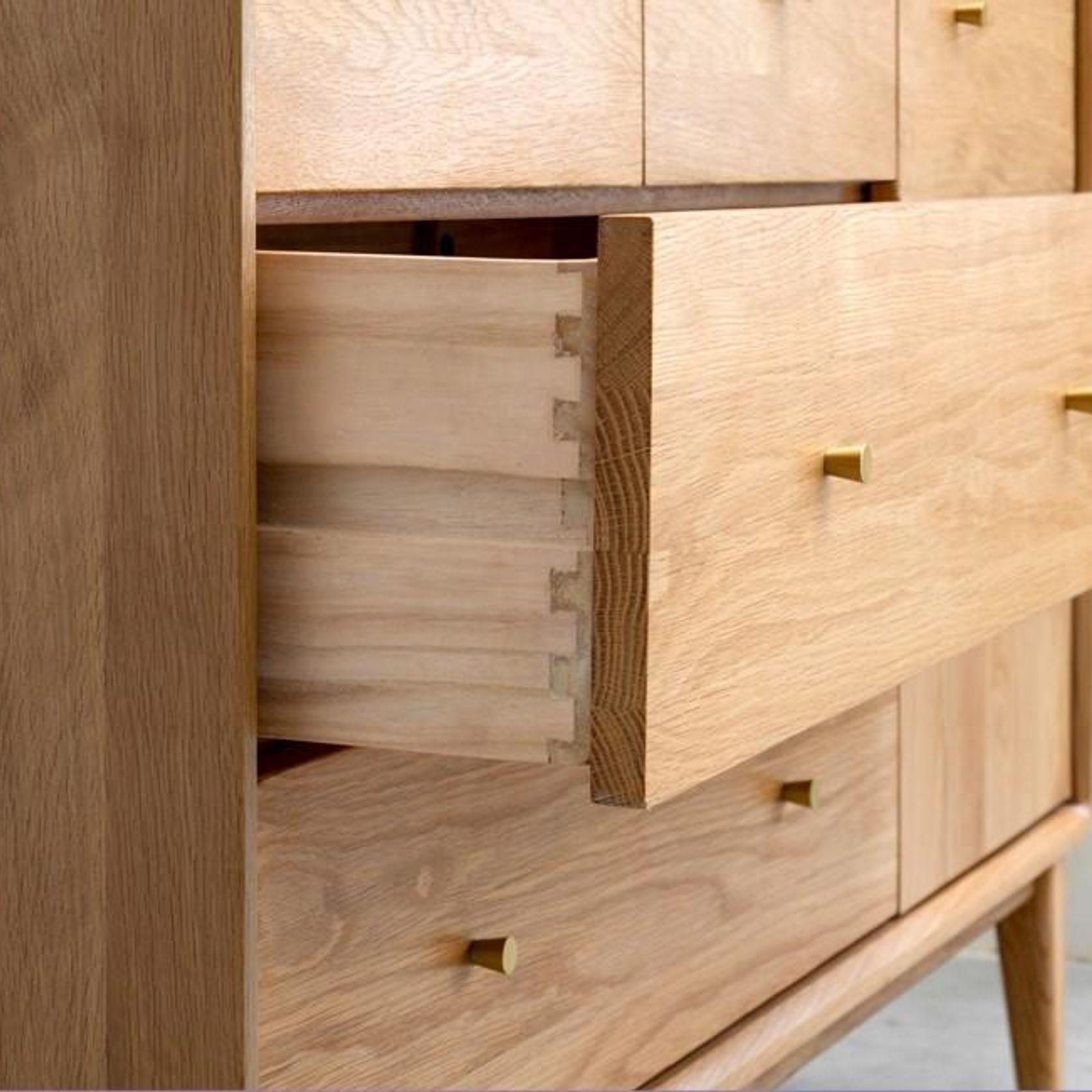 Oslo Natural Solid Oak Sideboard gallery detail image