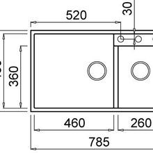 Elleci Granite Undermount Double Sink (ELGQ440-40) gallery detail image