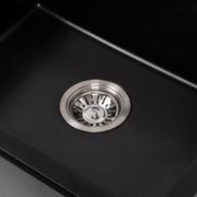 Donald 560x445 Black Granite Square Single Bowl Sink gallery detail image