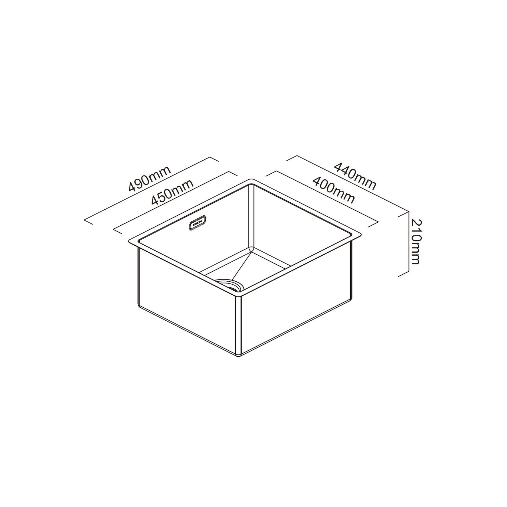 Zomodo Gold 450mm Sink - CAN450EG gallery detail image