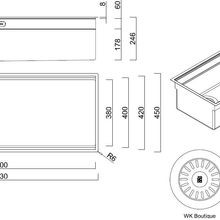 ZOMODO IntegratoQ Super Single Sink + Accessories BLACK gallery detail image