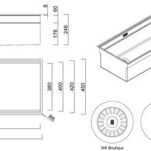 ZOMODO InegratoQ Large Single Sink + Accessories BLACK gallery detail image