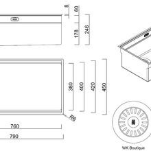 ZOMODO IntegratoQ Large Single Sink + Accessories gallery detail image