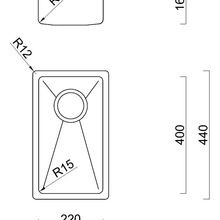 BURNS & FERRALL BDM R15 SINGLE SINK (BDM260) gallery detail image