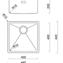 Burns & Ferrall BDM R15 Single Sink (BDM440) gallery detail image