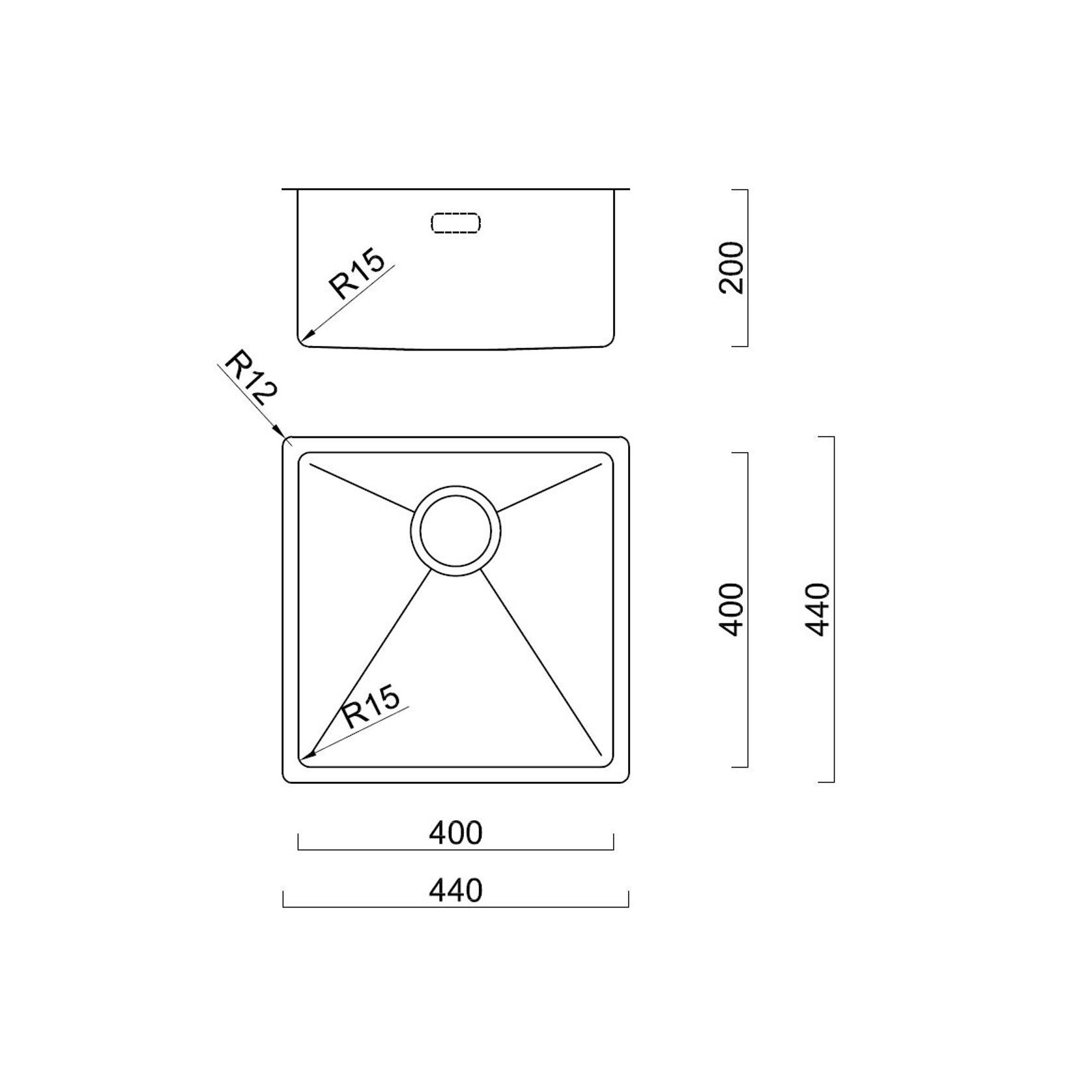 Burns & Ferrall BDM R15 Single Sink (BDM440) gallery detail image