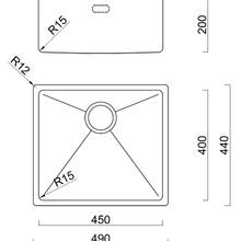 Burns & Ferrall BDM R15 Single Sink (BDM490) gallery detail image