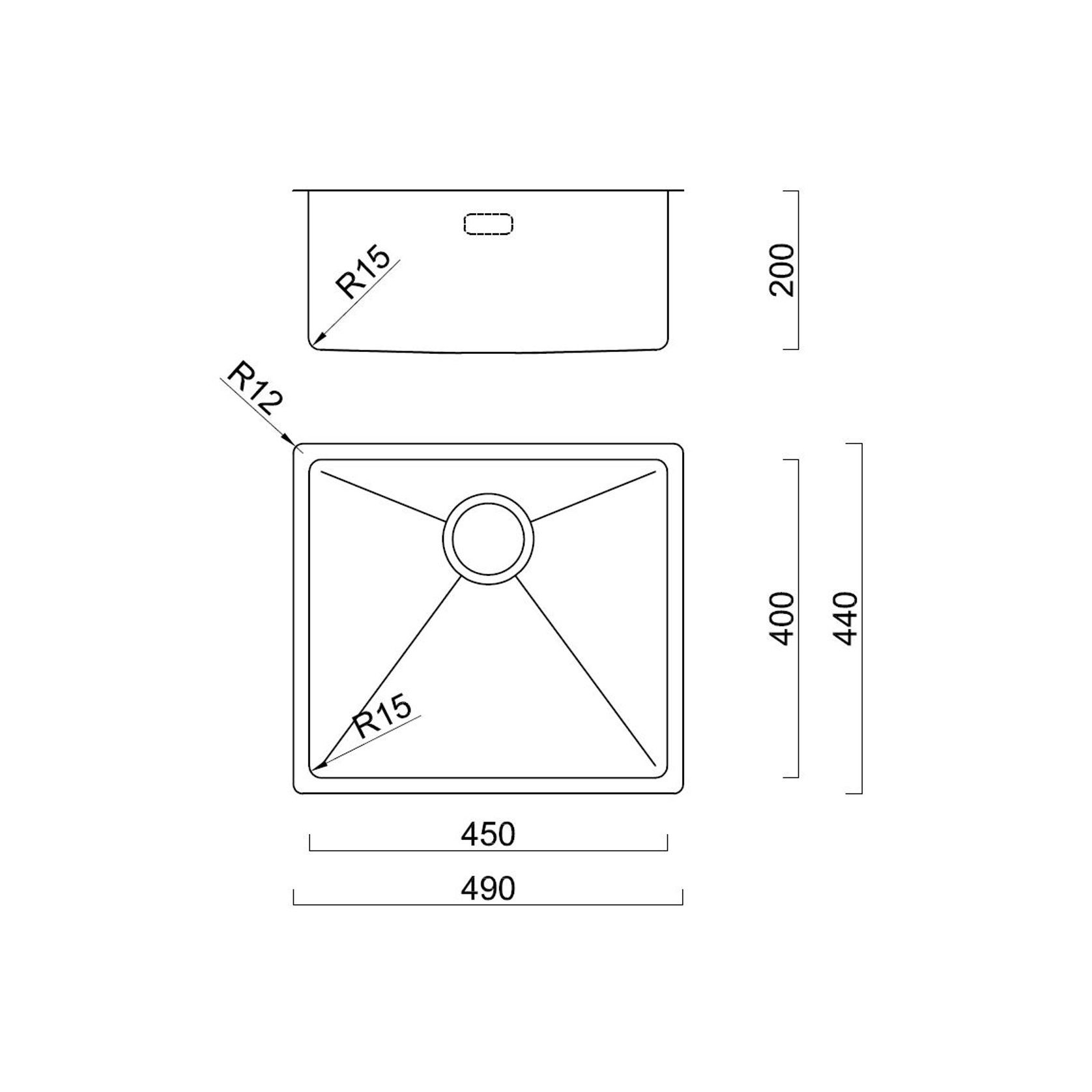 Burns & Ferrall BDM R15 Single Sink (BDM490) gallery detail image