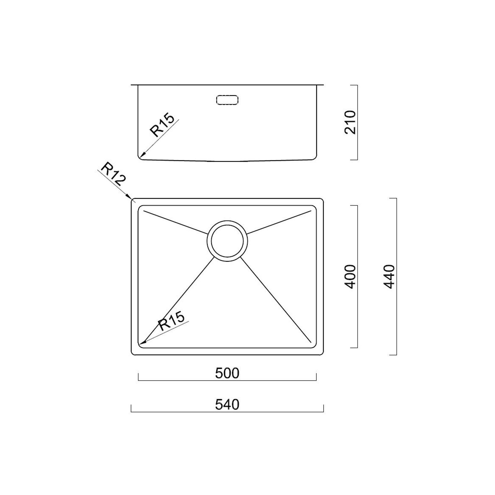 Burns & Ferrall BDM R15 Single Sink (BDM540) gallery detail image