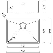 Burns & Ferrall BDM R15 Single Sink (BDM590) gallery detail image