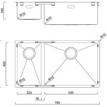 Burns & Ferrall BDM R15 Double Sink (BDM795RH) gallery detail image