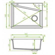 Laveo Granite Stone Sink Single Bowl LO-SBG410T gallery detail image