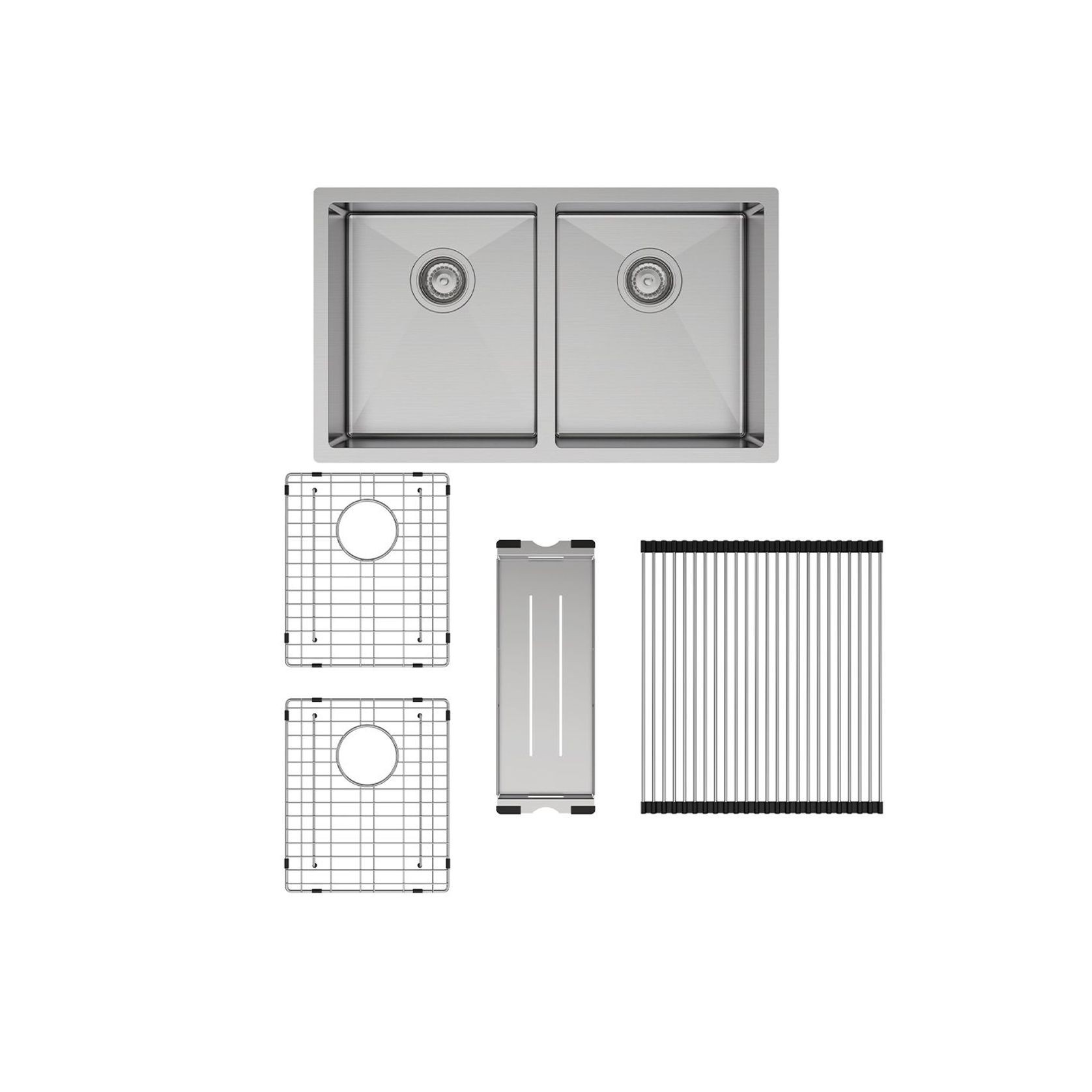 Hana 27L/27L Double Kitchen Sink | 760 x 450 gallery detail image