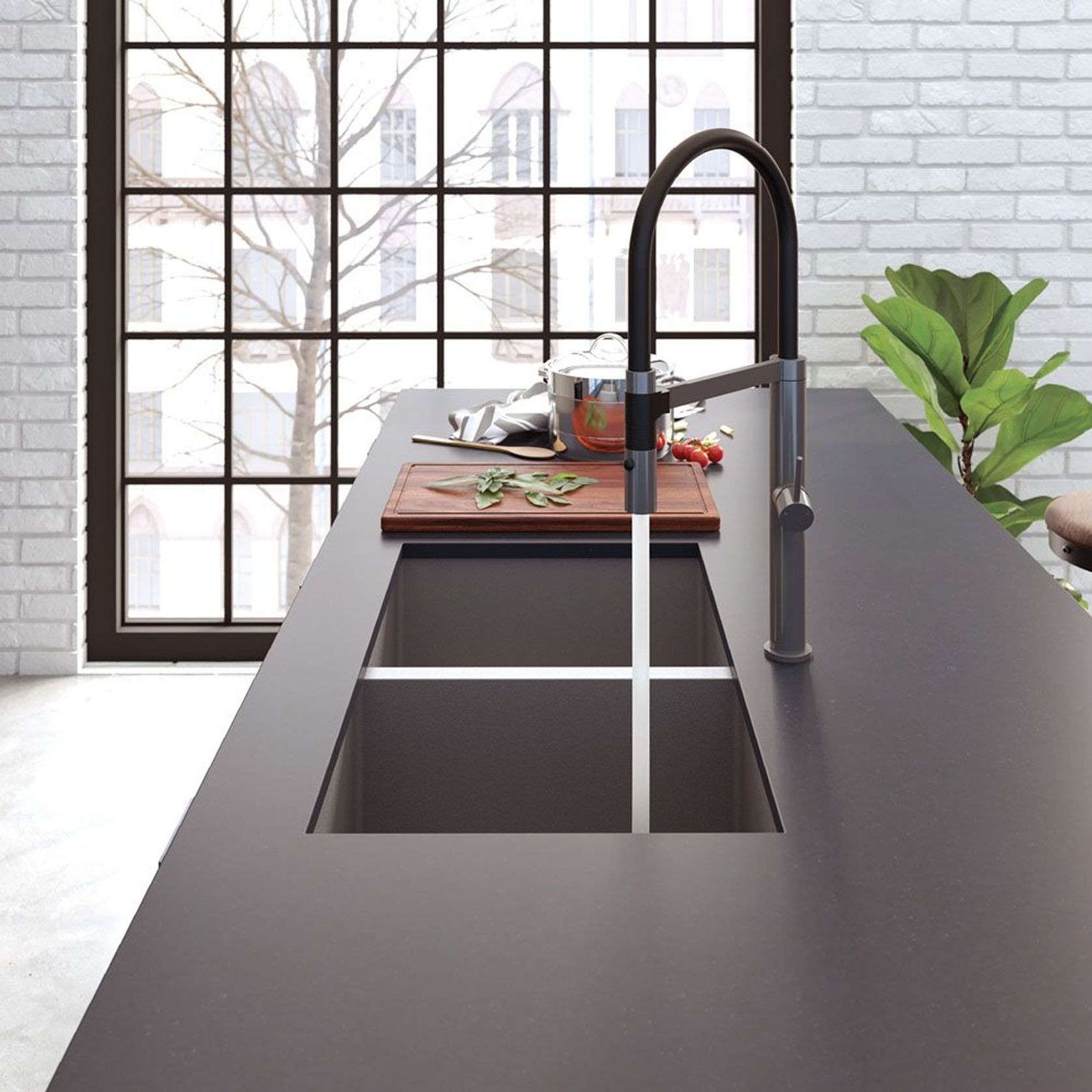 Hana 27L/27L Double Kitchen Sink | 760 x 450 gallery detail image