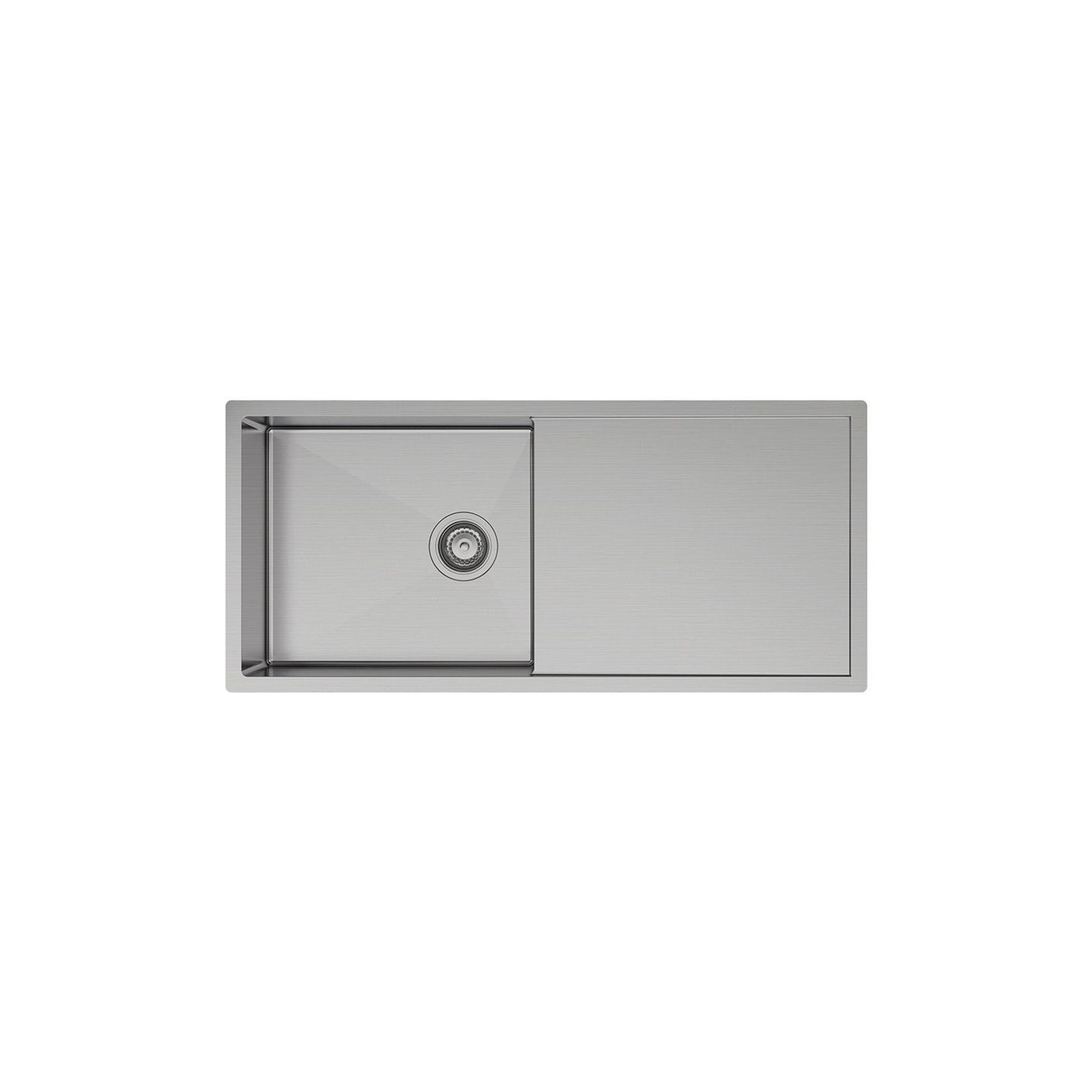 Hana 36L Single Kitchen Sink with Drainer | 990 x 450 gallery detail image