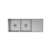 Hana 29L/29L Double Kitchen Sink with Drainer gallery detail image