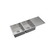 Hana 29L/29L Double Kitchen Sink with Drainer gallery detail image