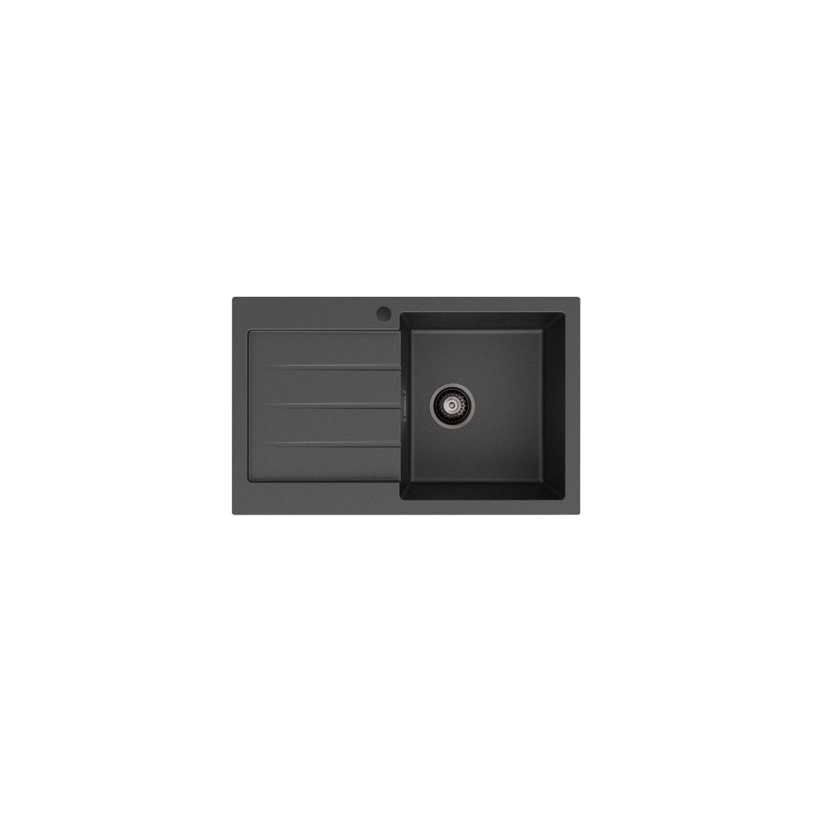 Kuro Granite 32L Single Kitchen Sink with Drainer gallery detail image