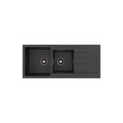 Kuro Granite 32L/22L Double Kitchen Sink with Drainer gallery detail image