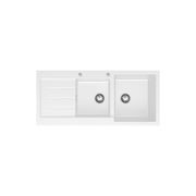 Kuro Granite 32L/22L Double Kitchen Sink with Drainer gallery detail image