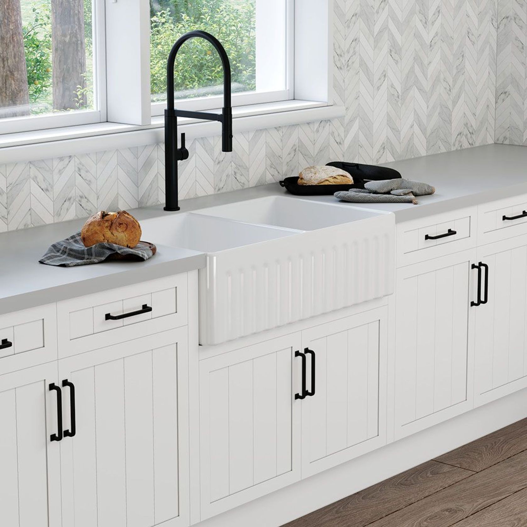 Charlton Double Butler Sink | 838 x 483 gallery detail image
