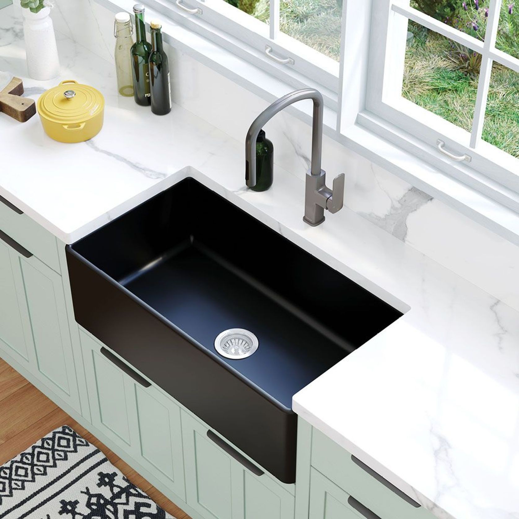 Benson Single Butler Sink | Large 830 x 450 gallery detail image