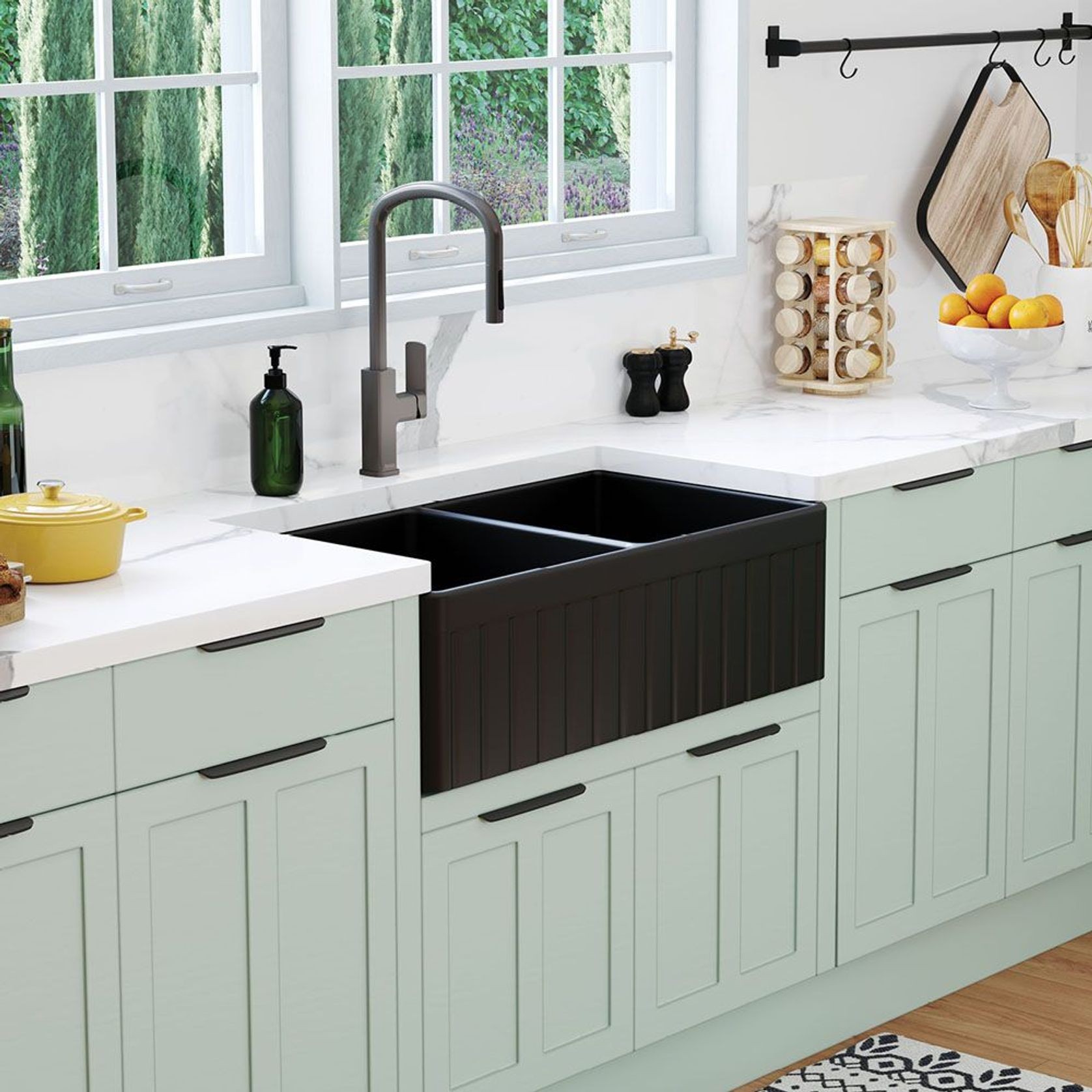 Benson Double Butler Sink | 830 x 455 gallery detail image