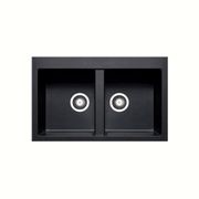 Platinum Quartz (Carbon Black) | 790 Double Bowl T/M gallery detail image