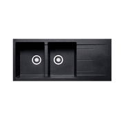 Platinum Quartz (Carbon Black) | 1160 Double Bowl gallery detail image