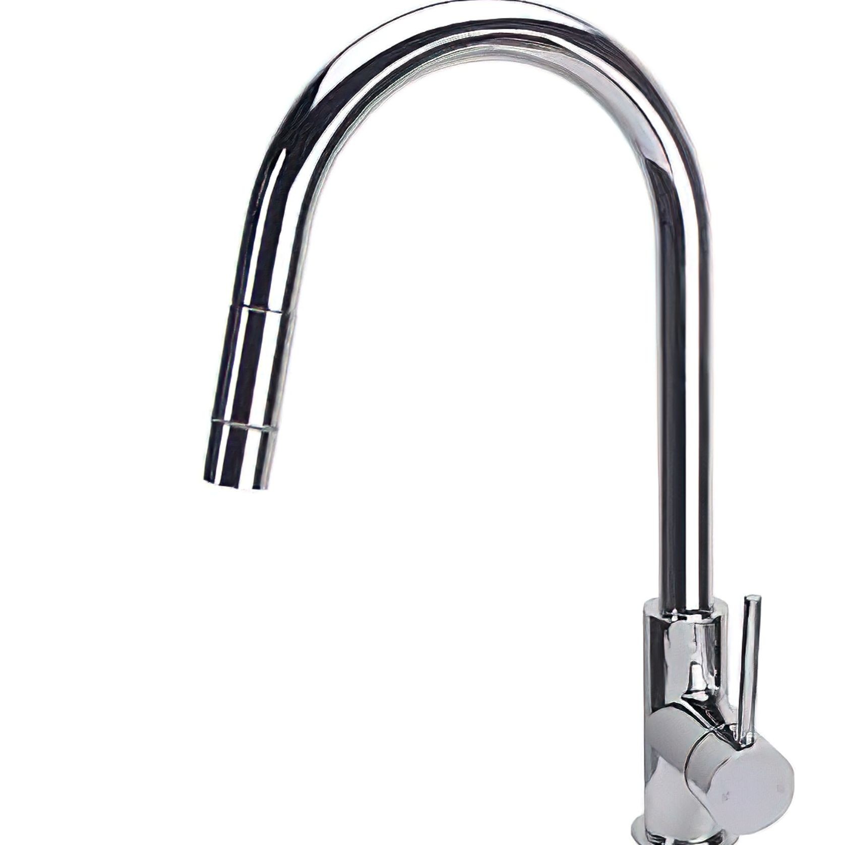 Platinum Pull-Out Gooseneck Mixer Chrome gallery detail image