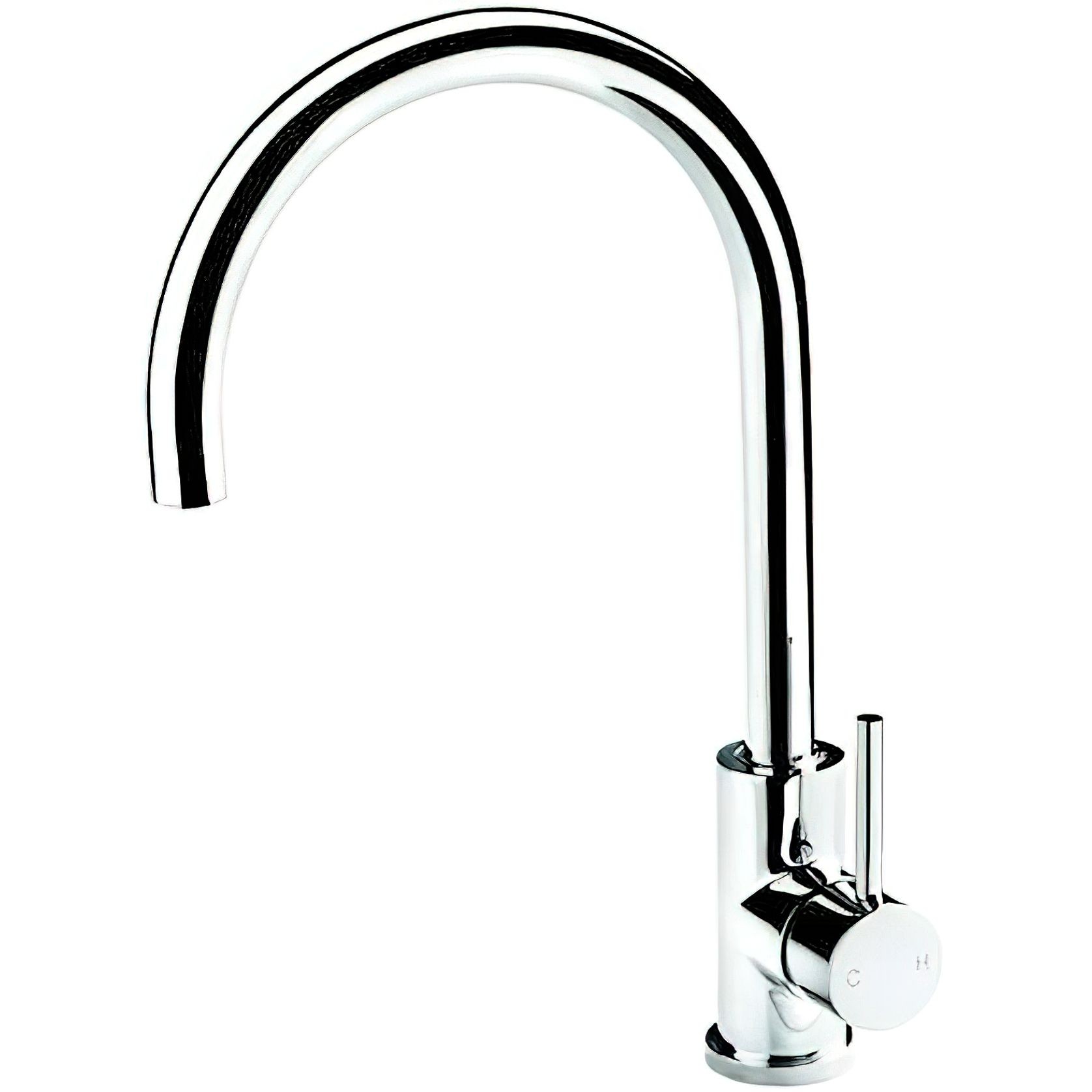 Platinum Gooseneck Mixer Chrome gallery detail image