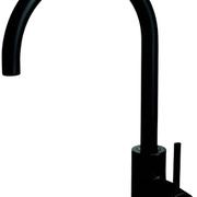 Platinum Gooseneck Sink Mixer Black gallery detail image