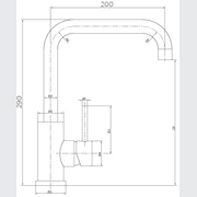 Platinum Squareneck Mixer gallery detail image