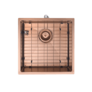 Aspen PVD 400mm Single Kitchen Sink Brushed Copper gallery detail image