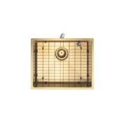 Aspen PVD 500mm Single Kitchen Sink Brushed Brass gallery detail image