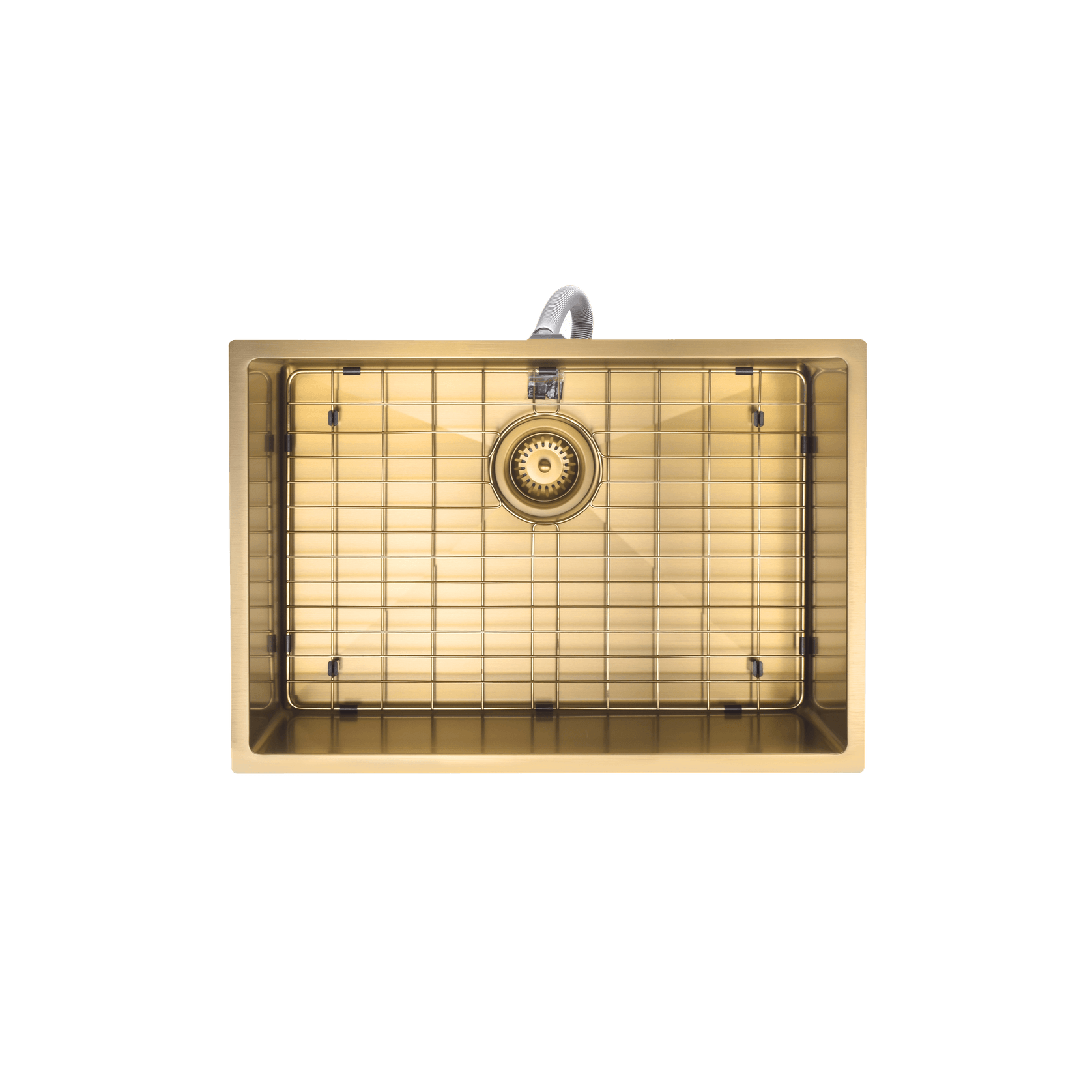 Aspen PVD 600mm Single Kitchen Sink Brushed Brass gallery detail image