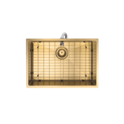Aspen PVD 600mm Single Kitchen Sink Brushed Brass gallery detail image