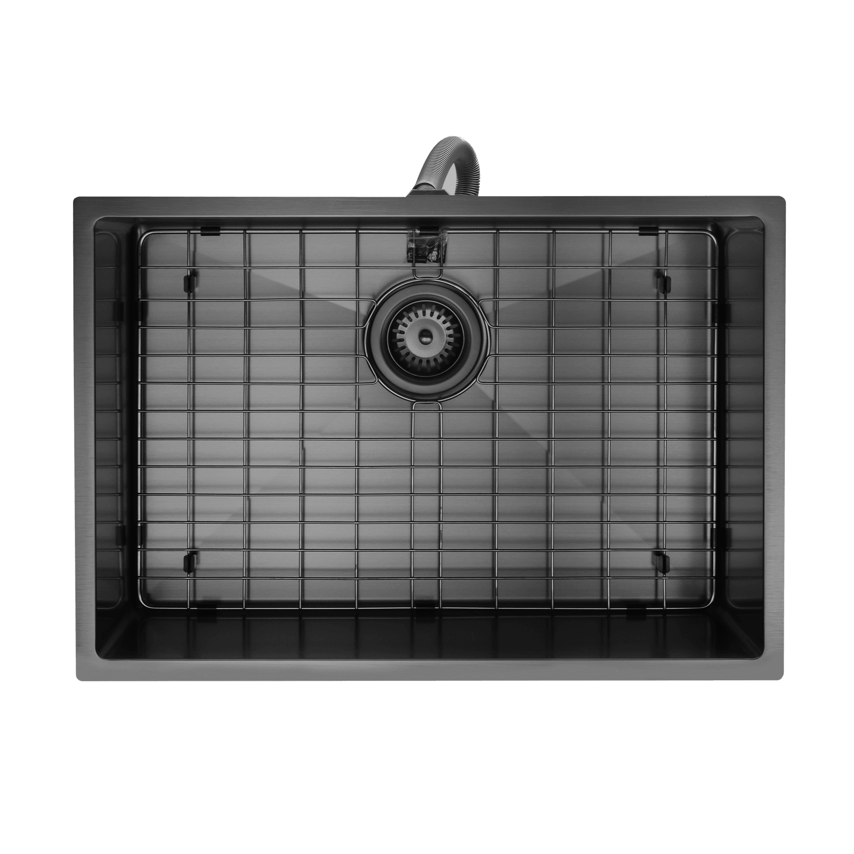 Aspen PVD 600mm Single Kitchen Sink Matte Black gallery detail image