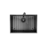 Aspen PVD 600mm Single Kitchen Sink Matte Black gallery detail image