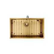 Aspen PVD 700mm Single Kitchen Sink Brushed Brass gallery detail image
