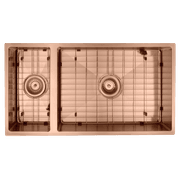 Aspen PVD 550/200mm Dual Kitchen Sink Brushed Copper gallery detail image