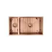 Aspen PVD 550/200mm Dual Kitchen Sink Brushed Copper gallery detail image