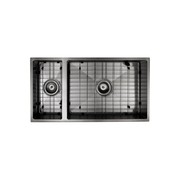 Aspen PVD 550/200mm Dual Kitchen Sink Gun Metal gallery detail image